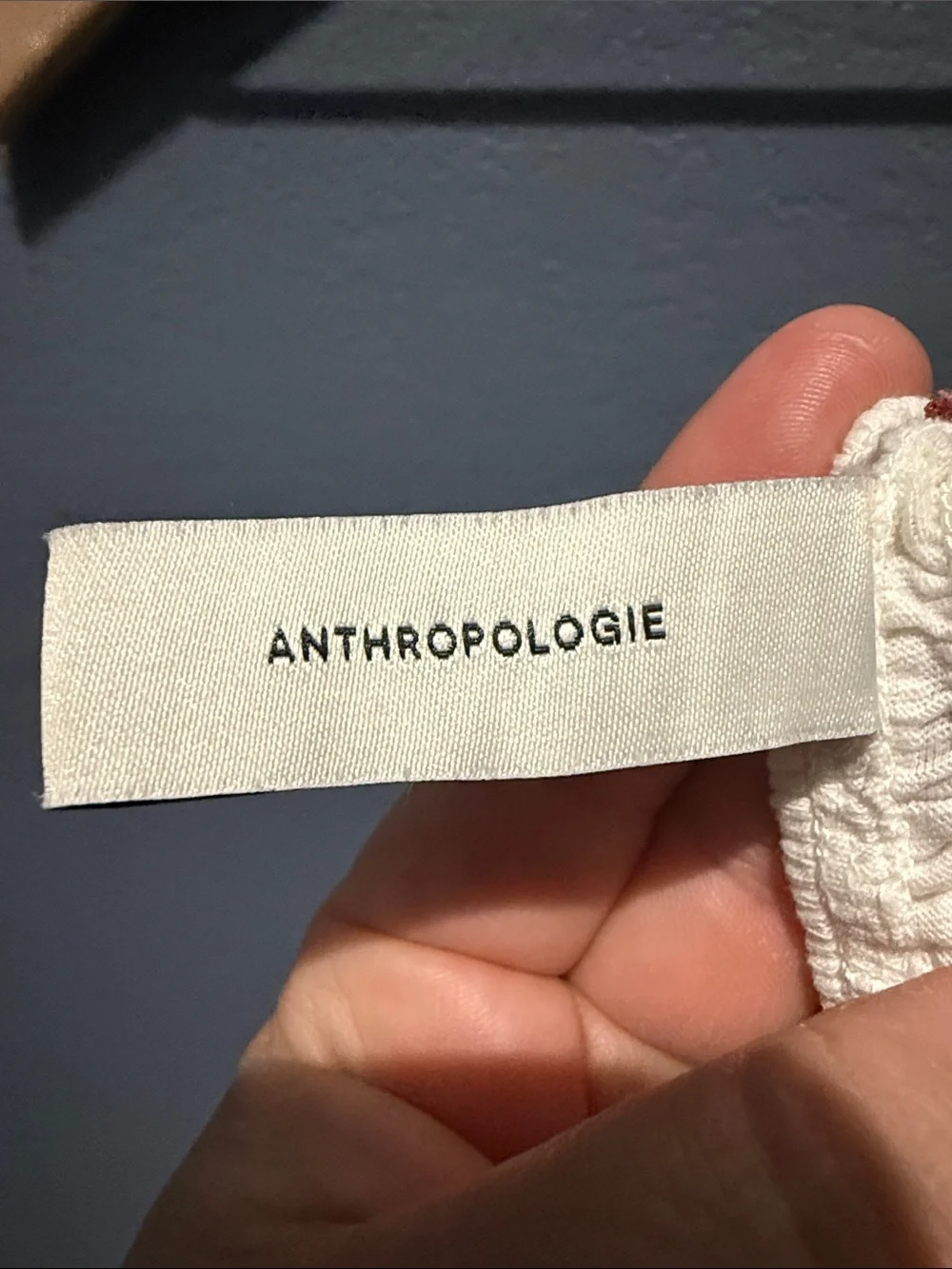 NWOT Anthropologie Pilcro White Smocked Square-Neck Puff-Sleeve Top Sz S